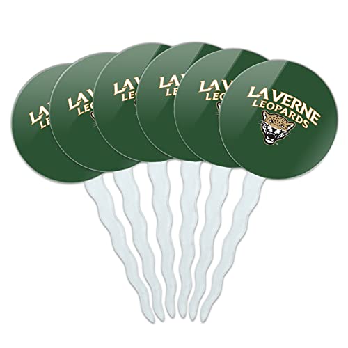 University of La Verne Primary Logo Cupcake Picks Toppers Decoration Set of