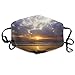Produktbild Multifunctional face Protective Cover,Reflection of The Sunset On The Coast Sunbeams Cloudy Sky Tourist Attraction Image,Printed Reusable Unisex Face Decorations, Personal Protection
