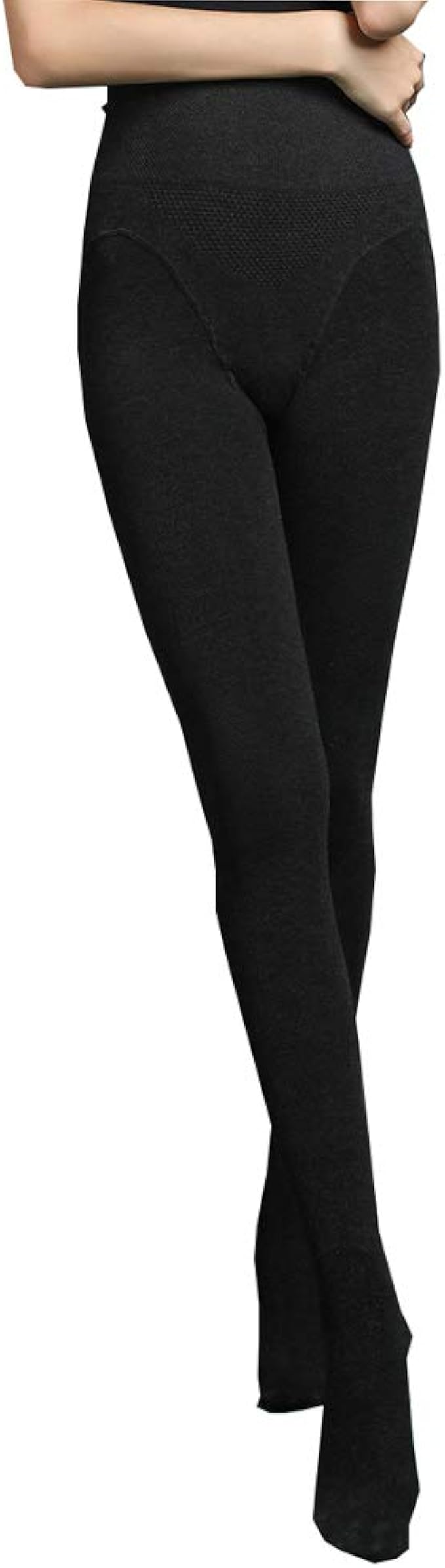 Amazon Co Jp タイツ女性の冬 厚手の不透明なハイウエスト靴下パンスト マイクロファイバー3dパンスト プラスサイズ 黒 Xl ファッション