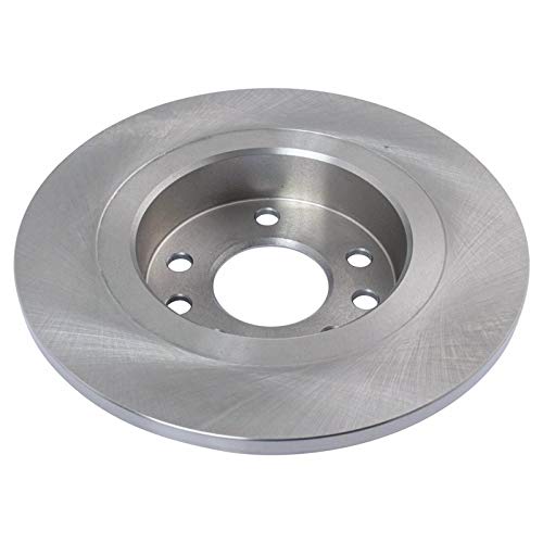 Image of TRQ Rear Brake Pad and Rotor Set Semi Metallic Solid Rotors