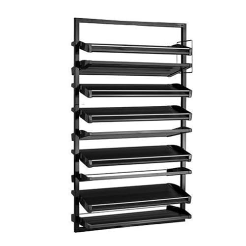 Zapatero extraíble para Interior de Armario Zapatero Extensible Altura Ajustable Organizador Vertical metálico retráctil Ahorra Espacio Alta capacidad de carga 9Tier/H132.5cm