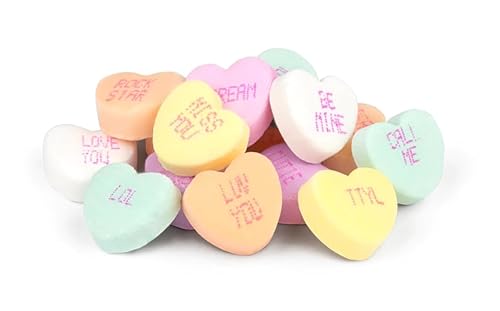 Miniatura 2 de Tiny Conversation Hearts - 32 cajas de 1 onza en el aula, intercambio de amistad, día de San Valentín, incluye imán de la marca PITCHING PIGEON