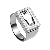 Lack Cutting Practical Ring,Portable Folding Ring Knife Outdoor EDC Equipment with Folding Cutting...