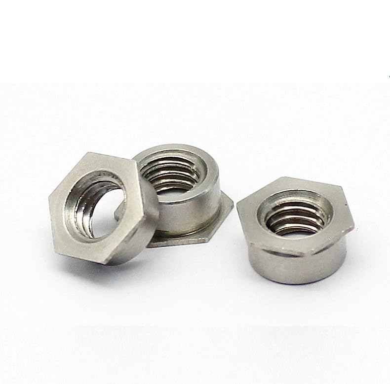 M2 M2.5 M3 M4 M5 M6 Self Clinching Flush Nut 304 Stainless Steel Flush Nuts Self-clinching Insert Nuts(100pcs F-M5-2)