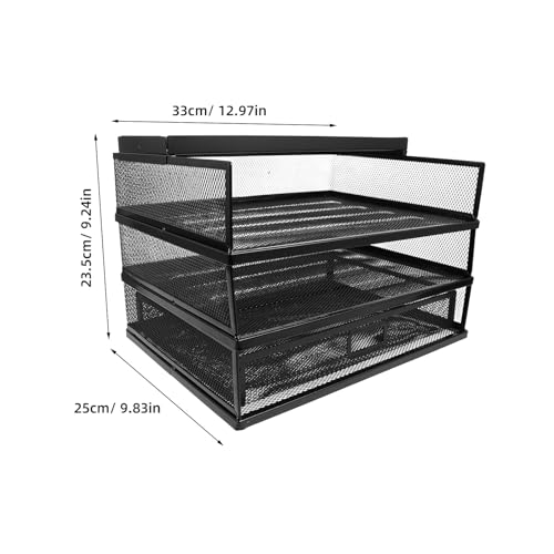 Aktenordner aus Metall – Desktop-Sto für Büro und Zuhause – Dokumentenhalter & Aktenordner für Studium – Effizient & Slish Worpace Solut