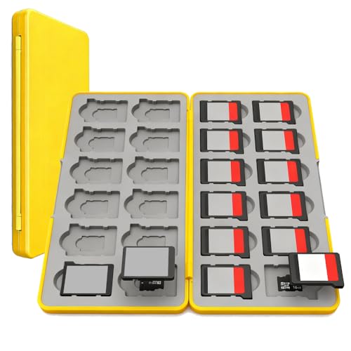 DACAIFH Switchソフト収納ケース SDメモリーカード対応 Switch/Switch Lite/Switch OLEDモデル 24個のゲームカートリッジスロット付き シリコン内張り ゲームカートリッジ収納ケース カード集中収納 耐衝撃 軽量 防
