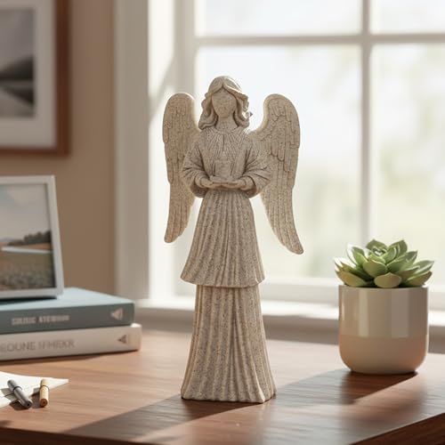 Estatua de Ángel de Resina 23 cm Hebids Decoración miniatura 3
