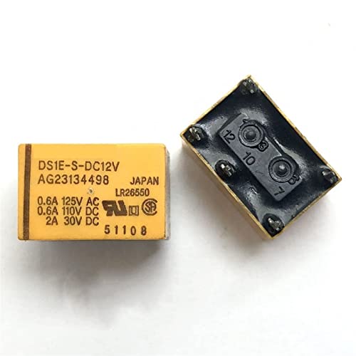 Relais DS1E-M-DC5V Panasonic 5 pin 2A pour circuit imprimé miniature Lot de 5 pièces