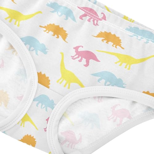 Little Girl Underwear Toddler Panties Kids Undies Dinosaur Cartoon Soft Cotton Briefs 2T-8Y4