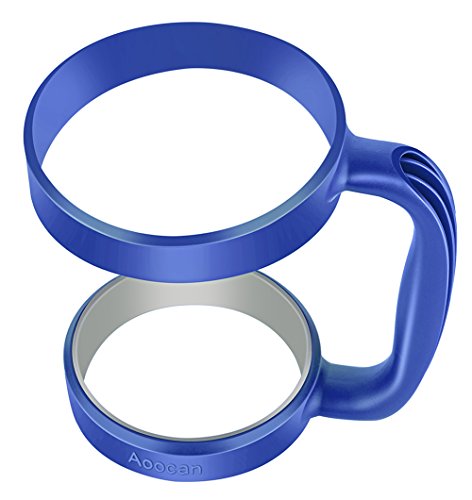 Aoocan Handle for Yeti Rambler 30 Oz Tumblers, Rtic(do not fit 4.4x4.4x8.6 inches version), Sic Cup Ozark Trail and More Tumbler Mug, Dark blue