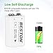 BESTON USB Rechargeable 9V Batteries, 650mAh / 5460mWh Lithium Ion Rechargable 9 Volt Battery, 4 Pack