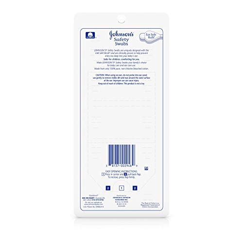 Johnson's Safety Swabs 185 Each #TOP1