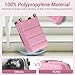 Kono Carry On Luggage 28 Inch Checked-Large Hard Shell Travel Trolley 4 Spinner Wheels Lightweight Polypropylene Suitcase with TSA Lock, Pink