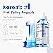 WELLAGE Real Hyaluronic Blue Ampoule 100, Korean Skincare, Fragrance Free Hyaluronic Acid Serum with Panthenol, Wild yam, Centella for Sensitive Dry Skin Moisturizer 1.01 fl.oz