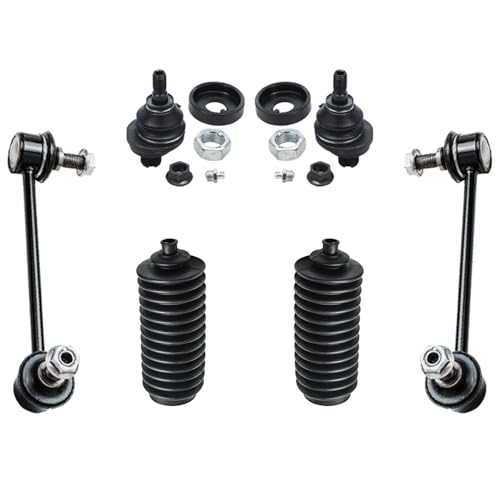 Image of Detroit Axle - 12pc Front End Kit for Ford Fusion Lincoln MKZ Zephyr Mercury Milan Lower Control Arms w /Ball Joints Upper Lower Ball Joints Inner & Outer Tie Rods Sway Bars Boots Replacement
