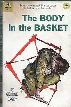 THE BODY IN THE BASKET by GEORGE BAGBY DELL paperback No 904 1954