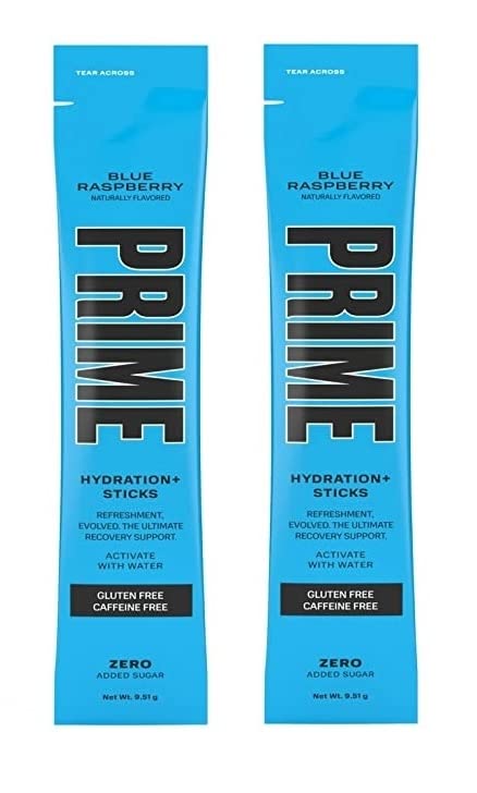 Prime Hydration Drink Sticks Combo (Blue Raspberry) Zero Added Sugar Drink Mix Powder 9.8gm (Pack Of 2) (B0C4Z6F4HB) Amazon Price History, Amazon Price Tracker