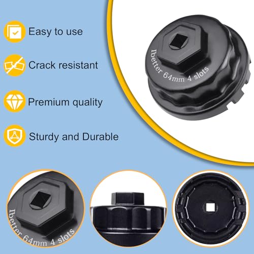 Ibetter Oil Change Tool Kit, 04152-YZZA1 Oil Filter tool, Oil Filter Wrench, Drain Plug, Gasket for Select Toyota, Tacoma, Camry, Tundra, RAV4, Highlander, Lexus ES/RX/Sienna by Ibetter - Image 3