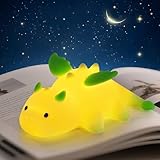 Adorable veilleuse dragon : cette lampe dragon kawaii (également connue sous le nom de veilleuse pour bébé dinosaure) est disponible en 3 couleurs apaisantes : rose, bleu et jaune crème. Avec son joli design de dragon accroupi, il sert à la fois de veilleuse de chevet et d'adorable décoration de dragon. Il comprend un patch magnétique, permettant à la lampe dragon d'adhérer aux surfaces métalliques ou d'être placée librement. Une veilleuse super mignonne pour les chambres d'enfants et les crèches.