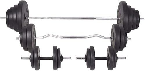 Vista 71 de Juego de mancuernas de 9 piezas de 33.1 libras, juego de mancuernas ajustables para hombres y mujeres, entrenamiento de fuerza, gimnasio en casa