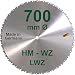 Produktbild HM Sägeblatt 700 x 30 mm LWZ Hartmetall Präzision Kreissägeblatt 700mm Wechselzahn mit Spanabweiser für Naturholz Brennholz Hartholz Leimholz Wippsäge Tischkreissäge Kreissäge Kappsäge Brennholzsäge