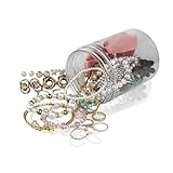 Freetoes Mystery Jewelry Jar,45+Pieces Surprise Jewelry Box for Women Gift Set with Necklace,Earrings,Rings,Bracelet,Keychain,Hair Clip,Mystery Boxes Unique Birthday Gift for Her,Cajas Misteriosas