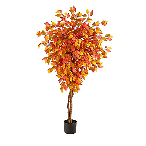 Árbol artificial de otoño de 5 pies