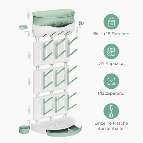 Goupillon Biberon et Égouttoir Vertical Momcozy LS002 pour Bébé - 7