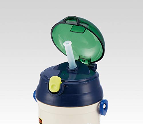 Gourde avec paille silicone push open bouteille eau dinosaures - 3