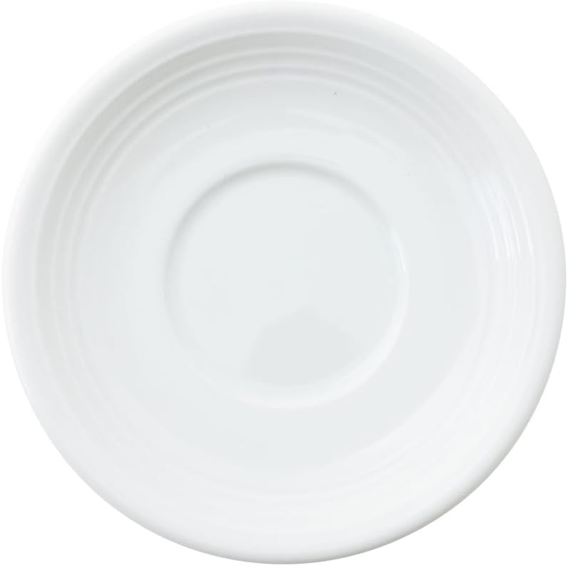 Koyo Pottery 12600055 Orbit Frosty White Coffee Saucer, Dishwasher Safe, Made in Japan
