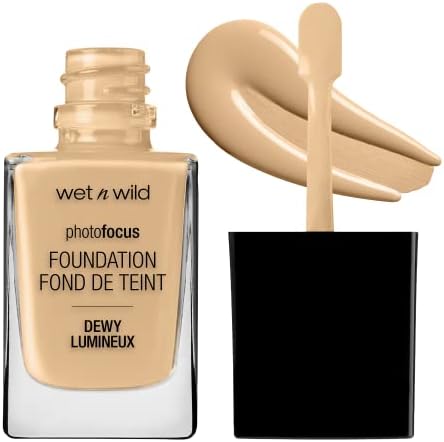 wet n wild Photo Focus Dewy Liquid Foundation Makeup, Buff Bisque