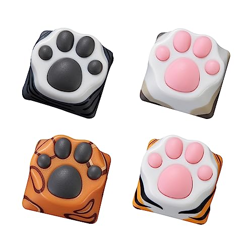 Keycaps patte de chat de remplacement pour setup gaming