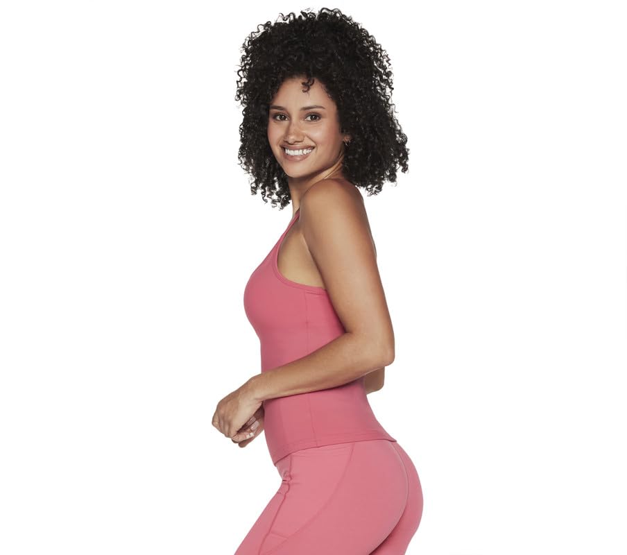 Image of Skechers Womens Nylon Gowalk Racerback Shelf Full-Coverage Bra
