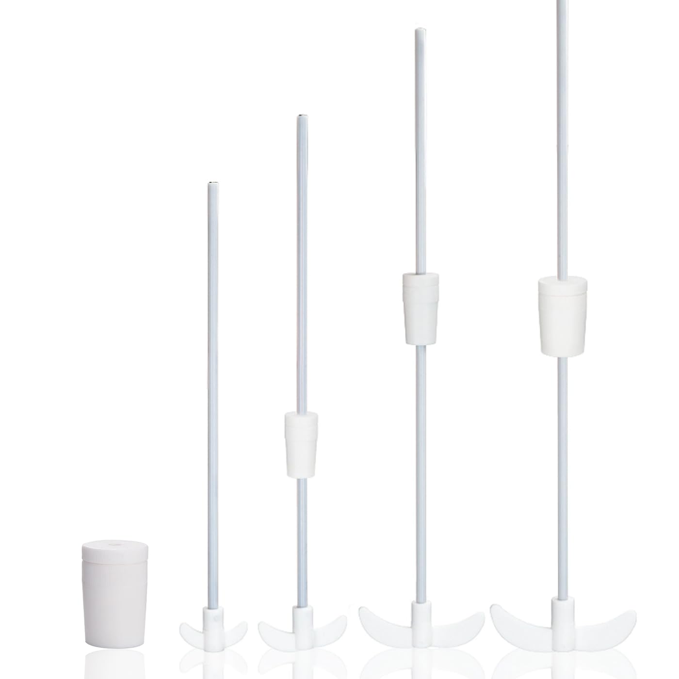 Agitatore con barra di miscelazione in PTFE Asta di agitazione in PTFE con tappo, resistente alle alte temperature e agli acidi, non adesiva, for uso di laboratorio
