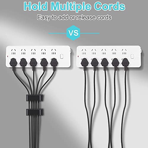 Abrazaderas para gestión de cables en negro y blanco, paquete de 40 unidades miniatura 7