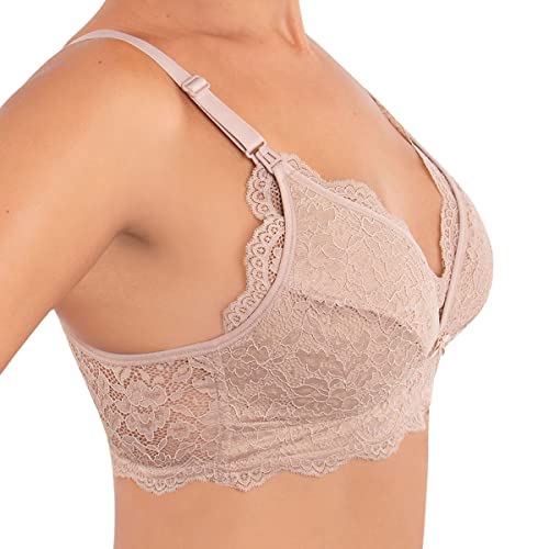 Sutiã Amamentação Para Gestantes Rendado Sem Bojo Liebe Ref.413400