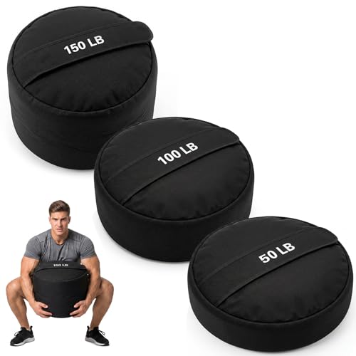 Teyva Daily 100lb Sandbag for Working Out, Heavy Duty Unfilled Workout Sandbag for Weight Training, Cross Training, Strongman, Fitness, Full Body, Adjustable Weight for Commercial and Home Gym
