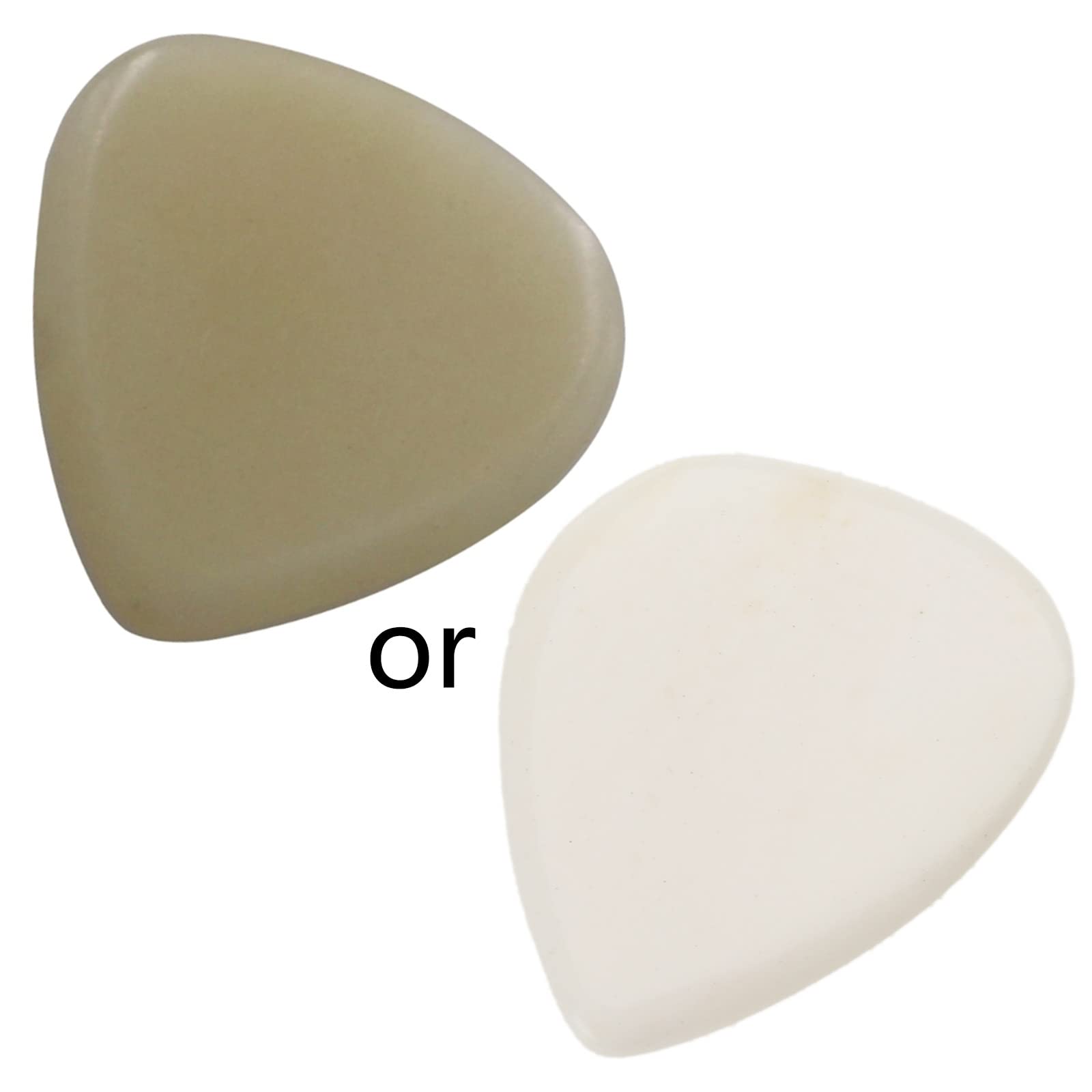 1 plettro per chitarra, 30 x 33 mm, in osso di bue, in tinta unita, per basso, chitarra elettrica, chitarra acustica, plettri per chitarra naturale