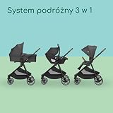 Bebeconfort Luvia Trio, system podróżny 3 w 1, 0-4 lat (0-22 kg), wózek dziecięcy, fotelik samochodowy, gondola, składany, regulowany pałąk, amortyzowane koła, Mineral Graphite