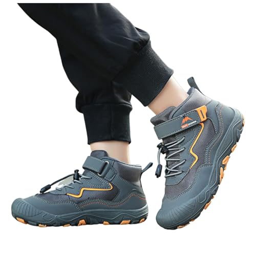 Boys Girls Hiking Sneakers High Top Lace-Up Lightweight Breathable Outdoor Athletic Shoes Tennis Soccer Sports Shoes2