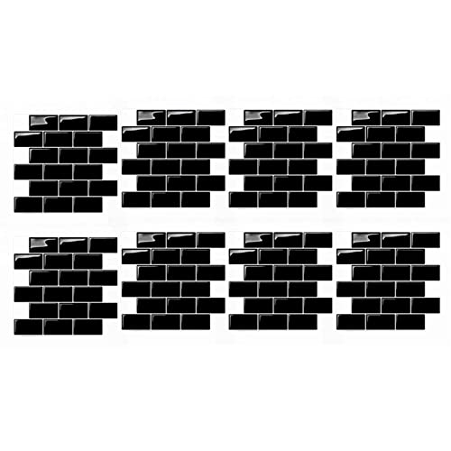 Pegatinas de pared 3D imitación ladrillo y azulejos adhesivos para salpicaderos de cocina 2