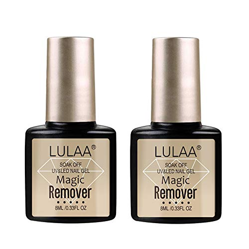 2Pack Magic Nail Polish Remover,Professional Removes Soak-Off Gel Nail Polish In 3-5 Minutes,Quickly & Easily,Don't Hurt Your Nails