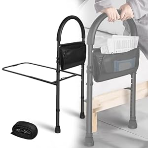 HENGMEI Bedhek, opstahulp, bed, in hoogte verstelbaar, handgrepen voor senioren, verzorgingsbed, accessoires, hulpmiddel voor senioren, in het dagelijks leven, bedgreep