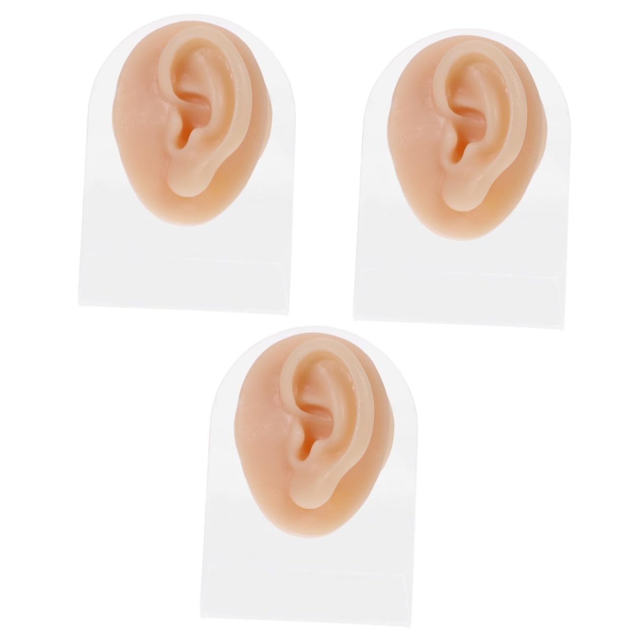 Modèle oreille pour piercing BESTYASH outil acupuncture 3 pièces