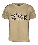 candymix riesenschnauzer schnauzer gigante evoluzione umana t-shirt da uomo maglietta, taglia medium, colore caramello