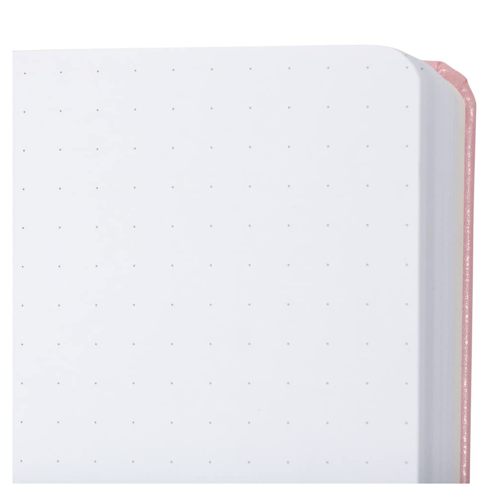 JAM PAPER Hardcover-Notizbuch mit elastischem Band, Reisetagebuch, 10 x 15 cm, Babyrosa, 70 linierte Blätter, einzeln verkauft