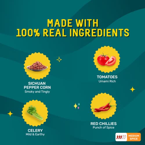 Image of MasterChow Kolkata King Spicy Schezwan Stir Fry Cooking Sauce (220gm) |No Artificial Color | Fresh From the Kitchen | Get Restaurant Style Taste in Just 10 Minutes | Serves 4-5 Meals
