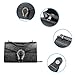 HELFNE Evening Bags and Clutches for women,Chain Fashion Crossbody Bags Satchel Handbags,Cute Vegan Purses and Shoulder Bag(Black)