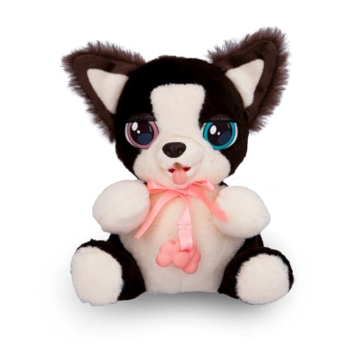 Mini Paws Baby Border Collie, Interaktiver Babyhund zum Herumtragen und Kuscheln, der Laute von Sich gibt - inkl. eines Tragebeutels, Empfohlen für Kinder ab 3 Jahren