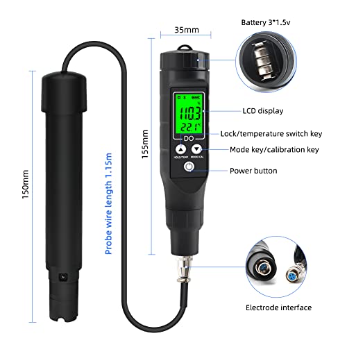 Rcyago Smart Bluetooth Dissolved Oxygen Meter #TOP1
